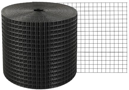 VEVOR 6 inch x 100ft Solar Panel Bird Guard, Critter Guard Roll Kit with 100pcs Aluminum Alloy Fasteners, Solar Panel Guard with Rust-proof PVC Coating, 1/2 inch Wire Roll Mesh