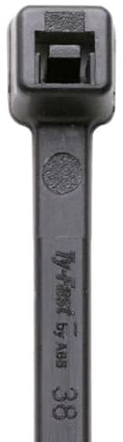 Thomas & Betts Nylon 66 Kabelbinder Kabelbinder Schwarz 2,5 mm x 150mm, 100einheiten Stück, Packung a 100 Stück