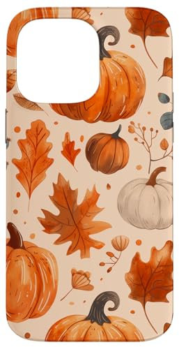 iPhone 14 Pro Max Pumpkins & Autumn Fall Leaves Halloween Cozy Season Floral Case