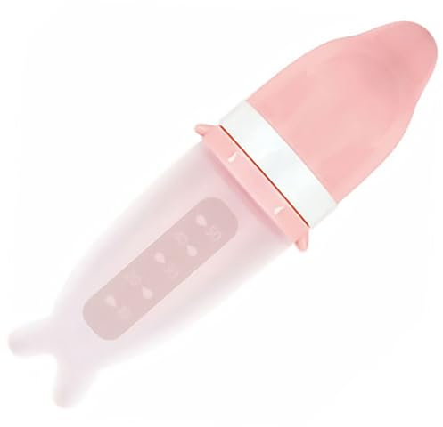 BESTonZON 1 Satz Nuckelflasche Säuglingsflaschen Neugeborenenflasche Mama Flaschen Neugeboren Babyflaschen Zum Stillen Neugeborene Fütterung Babyflasche Aus Silikon Kieselgel Rosa