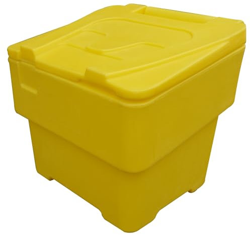 Generic 50L Stackable Lockable Grit Salt Bins Heavy Duty Containers 50 x 47 x 47.5