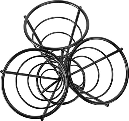 Didiseaon 1pc French Fries Rack Basket French Fry Cones Air Fryer Cooling Rack Pizza Scampi Concession Popcorn Bowls French Fry Holder Stand Ninja Air Fryer Cups Stainless Steel Black