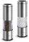 TLYSXPRO Salt and Pepper Grinder Set with Adjustable Coarseness | Manual Pepper Mill Grinder with Refillable Design | Ceramic Core | Kitchen Essential (2 Packs, Stainless Steel)