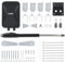 CO-Z Motor para Puerta Batiente, Capacidad de 300KG, Kit Completo Motor Puerta Batiente con 2 Mandos a Distancia y Llave de Liberación, Motor de Puerta Abatible Automático