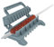 Machine à kebab - Créez des brochettes professionnelles impeccables - Résistantes - Antiadhésives - Facile à nettoyer - Pour pique-nique en plein air, barbecue, camping, kebab - 29 x 12,7 x 9 cm