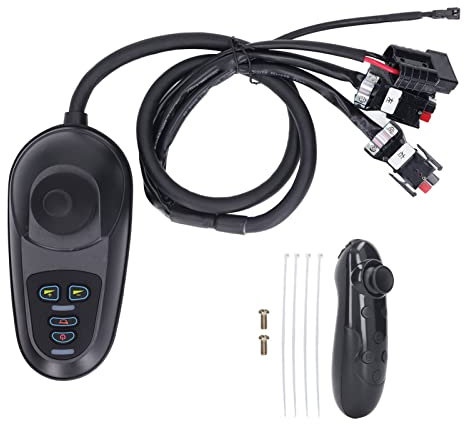 Fydun Electric Wheel Chair Joystick Controller 4 Ports Gentle Speed Changing Wheelchair Controller with Brake Adapter DC24V