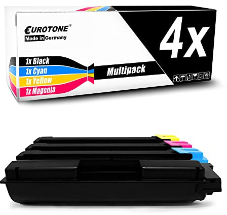 Eurotone Toner 4X Tonerpatrone kompatibel als Ersatz für Kyocera Ecosys P6026cdn ersetzt TK-590 TK590