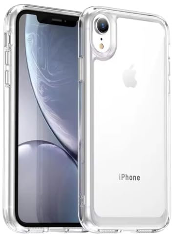 KK KENIK Clear Case for iphone XR,Clear Hard Translucent Soft Shockproof Bumper Silicone For iphone XR Cover (Clear)