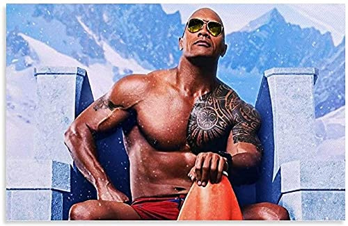 VGJM 5D Diamond Painting Cross Stitch Rock Dwayne Johnson Art Home Wall Decoration 30x40cm