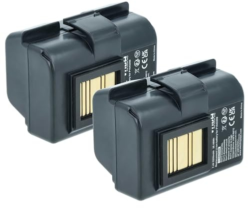 vhbw 2X Akku kompatibel mit Zebra ZQ510, ZQ511 RFID, ZQ500, ZQ511 Drucker Kopierer Scanner Etiketten-Drucker (5200 mAh, 7,4 V, Li-Ion)