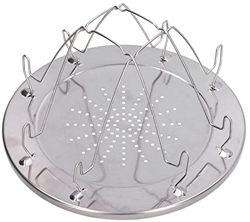 AUNMAS Porta Tostapane da Campeggio Tostapane da Campeggio Pieghevole in Acciaio Inossidabile 8,7 X 4,9 Pollici Design Pieghevole Compatto per Barbecue Picnic all'aperto Escursionisti Campeggiatori
