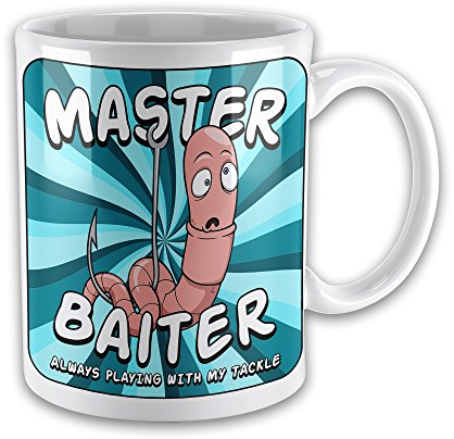 Master Baiter Funny Fishing Novelty Gift Mug