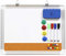 Whiteboard Set - Magnettafel 30x20cm mit 2 Stifte und 6 Magnete Beschreibbar - Kleine White Kanban Board Tafel