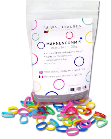 WALDHAUSEN Mähnengummis extra breit, multicolor