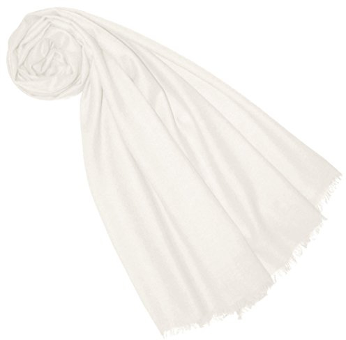 Lorenzo Cana Damen Pashmina Schal Schaltuch 100% Kaschmir Kaschmirschal Kaschmirtuch Kaschmirpashmina Creme 7829677