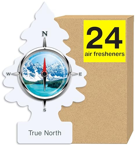 LITTLE TREES Lufterfrischer Auto Lufterfrischer Hängender Baum bietet lang anhaltenden Duft für Auto oder Zuhause True North 24 Lufterfrischer