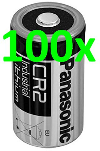 100x Lithium Batterie CR2 3V 850mAh CR17355, DLCR2, EL1CR2, CR15H270 AKKUman Set (100er)