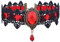Angoter Retro-Halskette Gotische Schwarze Spitze-Halskette Punk Kostüm-Party Royal Court Vampire Choker