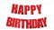 Geburtstag Girlande Banner Happy Birthday Girlande Banner Wimpelkette Bunte Wimpel Girlande Geburtstagsgirlande für Kinder Geburtstag Party Dekoration Schriftzug (Rot)