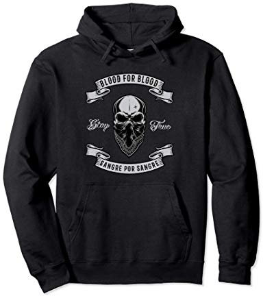 Blut Für Blut Sangre Por Sangre Skull Bandana Pullover Hoodie