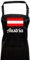 Shirtinstyle Kochschürze Latzschürze, Land, Länder, Austria, Australien, Schwarz