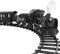 TOYANDONA Christmas Steam Train Set Electric Train Toy for Around Christmas Tree with Real, Music& Lights Railway Kits