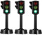 STOBOK Lot de 3 feux de signalisation pour enfants - Mini éducation précoce - LED - Panneau stop - Pour enfant