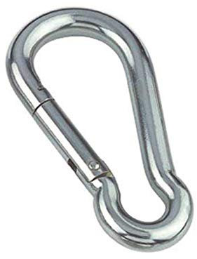 HAMBURGER TAUWERK-FABRIK EST. 1901 2 Stück Karabinerhaken aus Edelstahl 9x90mm