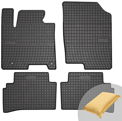FROGUM EL Toro Gummimatten Ganzjähriges-Set von Autofussmatte Auto Fußmatten für Hyundai Tucson IV ab 2020 | Beständiges Gummi Material | 1,5cm Schutzkante