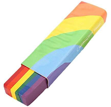 Rainbow Fan Brush Face Paint, Rainbow Face Paint Stick Crayons Colors Face & Body Paints Rainbow Flag Face Paint Stick Fancy Dress for Lesbian Gay Pride Celebrations Makeup Party Birthday Festivals