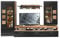 Stella Trading SONATE Kit Complet de Mur de Salon avec éclairage LED pour Votre Salon, Bois de chêne/Noir, 330 x 208 x 52 cm