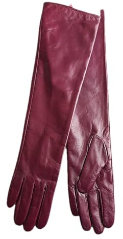 HEAITHpool 50 cm Lange Lederhandschuhe Damen Lederhandschuhe Warme Damen Winterhandschuhe Einfache Damenhandschuhe