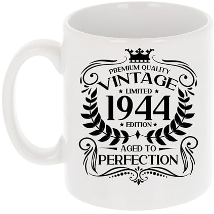 Always Looking Good 81st Birthday Gift for Men Vintage 1944 Aged to Perfection Mug Gift for Coffee Lovers Tea Cup Present for 81 Year Old 11oz Coffee Mug Funny Novelty Mug Gift for Men or Women