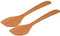 Teemando® 2 X elegante Wok-Wender geschwungen aus edlem Kirschholz, 37 cm, Wokwender …