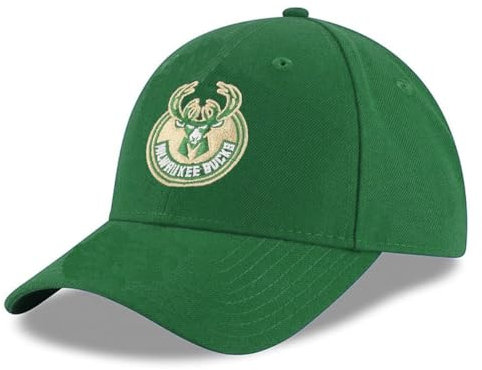 Outerstuff Milwaukee Bucks Mütze mit Core-Team-Logo, verstellbare Riemenrückseite, Grün , Einheitsgröße