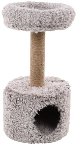 Flamingo Kratzbaum Odie – Taupe | Kompakter & Kuscheliger Kratzbaum für Katzen!