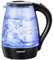 GABERLEE Electric Kettle, 1.7L, 5 Mins Fast Boil Glass Kettle with Blue LED, Auto Shut-Off and Boil-Dry Protection, BPA-Free, 2200W (Black+)