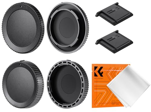K&F Concept 2pack Tappo Corpo e Coperchio Posteriore per Obiettivo Compatibile con Nikon Z6 Z7 Z8 Z9 Z30 Z50 Z5 Z7 II Z6 II ZF C