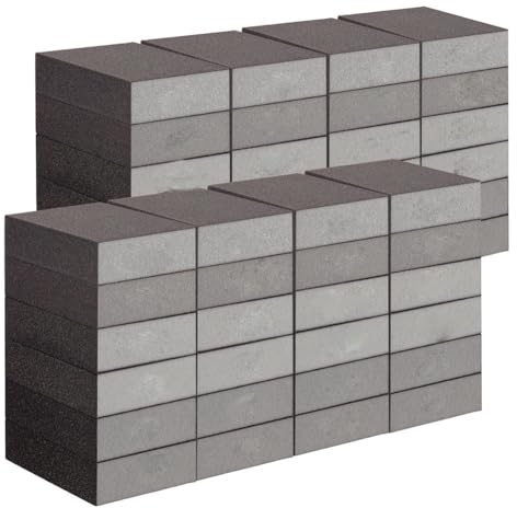 Remingtape 48 pezzi spugna abrasiva, blocco di carta vetrata riutilizzabile, grana 60/80/100/120/180/220