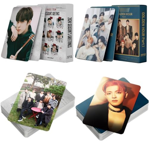 ShaoKun ATEEZ Fotokarten, 2 Stück/110 Stück, ATEEZ 2024 Album Lomo Karten, Grußkarten, Geschenk für Fans, Sammlung (bunt)