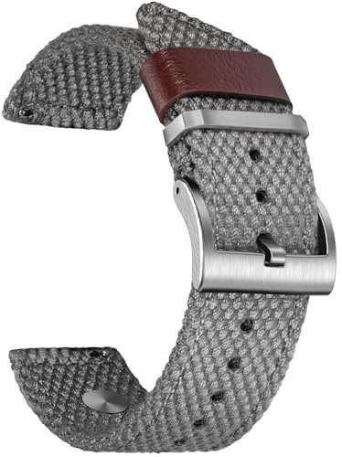 Bracelet de 20 mm avec fermeture rapide, compatible avec Galaxy Watch 7/6/5/5 Pro/4/3/Active2, boucle à ardillon réglable Bracelet de remplacement pour smartwatches et montres normales