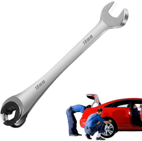 Llave de carraca, llave de tuerca rebordeada, llave de manguera de carraca giratoria, llave de carraca rápida, llave combinada con doble apertura para tubos, Schläuc