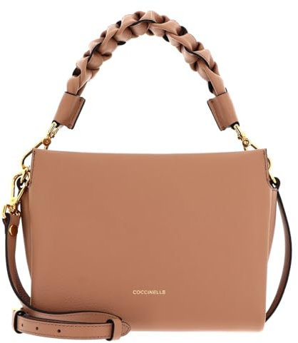 Coccinelle Boheme Grana Double Crossbody Double Grainy Leather Skin/Gazpacho