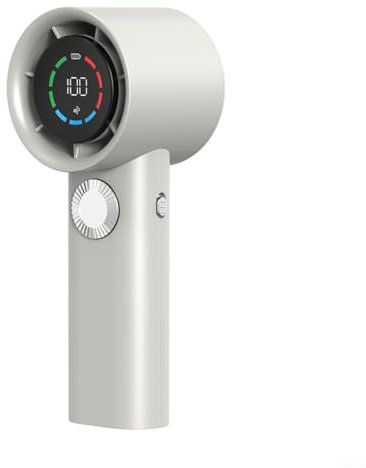 FUBESK Mini ventilador turbo compacto con control digital y protección contra sobrecorriente para un uso seguro