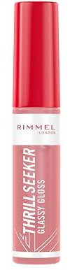 Rimmel London, Thrill Seeker Glassy Gloss, 700 Sprinkled Sugar, Gloss, Idratante, Labbra dall’aspetto sano, Maxi applicatore, Applicazione omogenea, Formula vegana, 10 ml