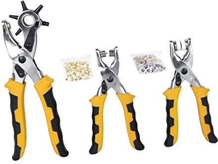 KONTONTY 3stücke Teiliges Eyelet-presswerkzeug Metallknöpfen Für Und Bastelarbeiten Lochzangen Für Und Langlebig Und Präzise
