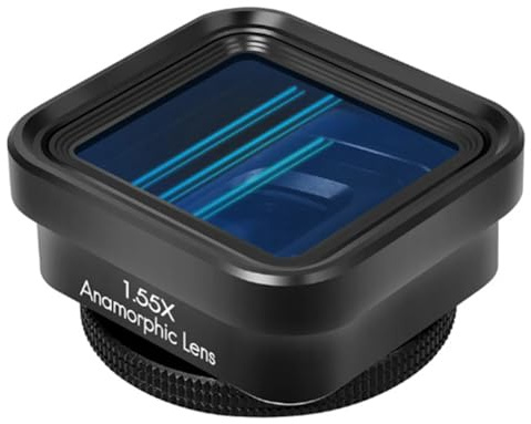 PpAaJK Objectif cinématographique pour téléphone portable 1,55X, objectif anamorphique pour écran large, objectif vidéo brossé Blu-Ray