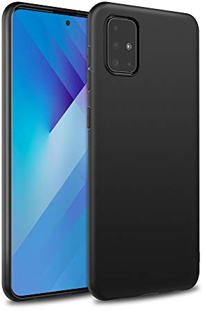 GiiKa für Samsung Galaxy A51 4G Hülle Silikon, Ultra Dünne Handyhülle für Galaxy A51 Case, Kratzfeste, Soft TPU, Stoßfeste, Ganzkörper Telefonhülle Kompatible mit Samsung A51 Schutzhülle, Schwarz
