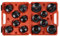 VIIROUD Jeu de Clés à Filtre à Huile en Acier Jeu de Douilles à Filtre à HuileTête Profil Bas Cloches de Filtre d'huile avec Mallette pour Retirer Installer Bouchon du Filtre à Carburant- 14 Pièces