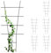 Relaxdays Enrejado Trepadoras Macetas, Metal, Set de 6, Tutores Enredaderas, Soportes Plantas y Flores, 79x35 cm, Negro, Acero, 6 Unidades